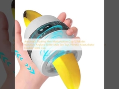 12 Modes Vibration Airplane Bottle Male Sex Toys Vibrator Masturbator Double Holes Cup